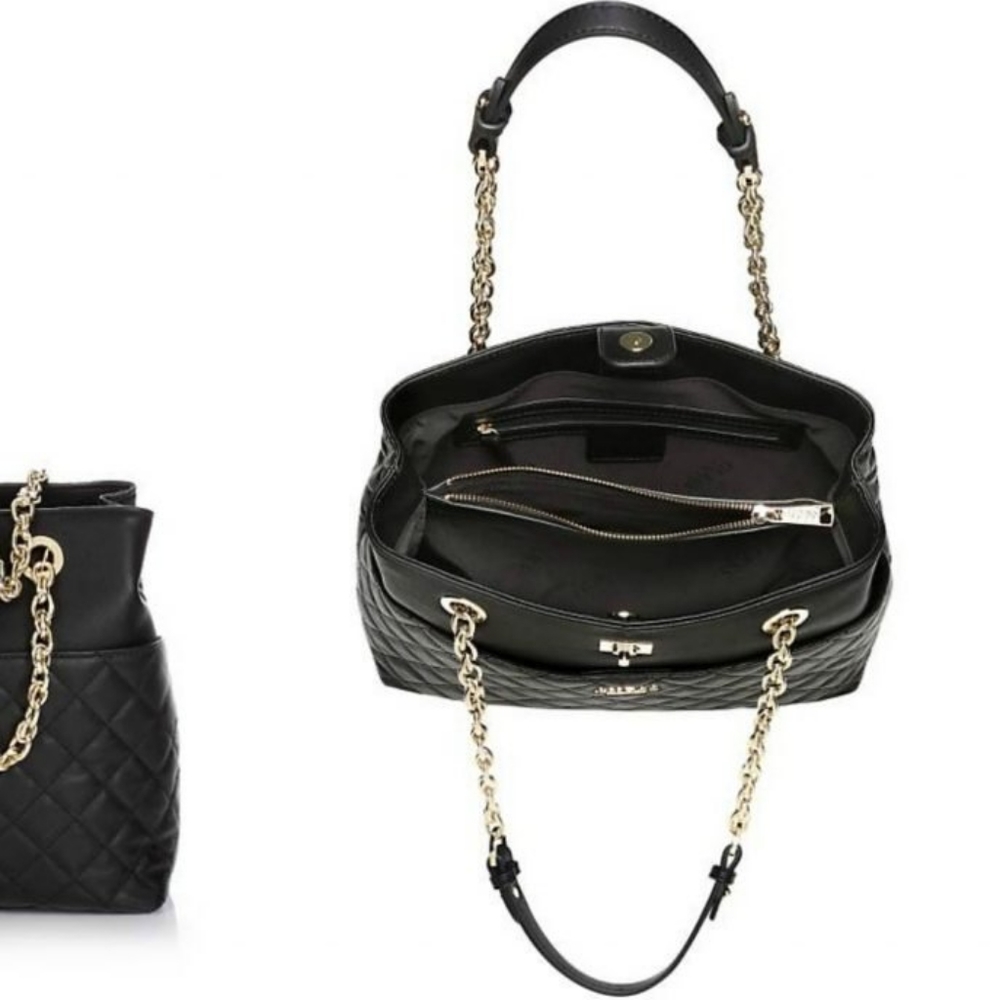Guess Marciano Luxe Suave Carryall genuine leather quilted bag - Picture 5 of 7